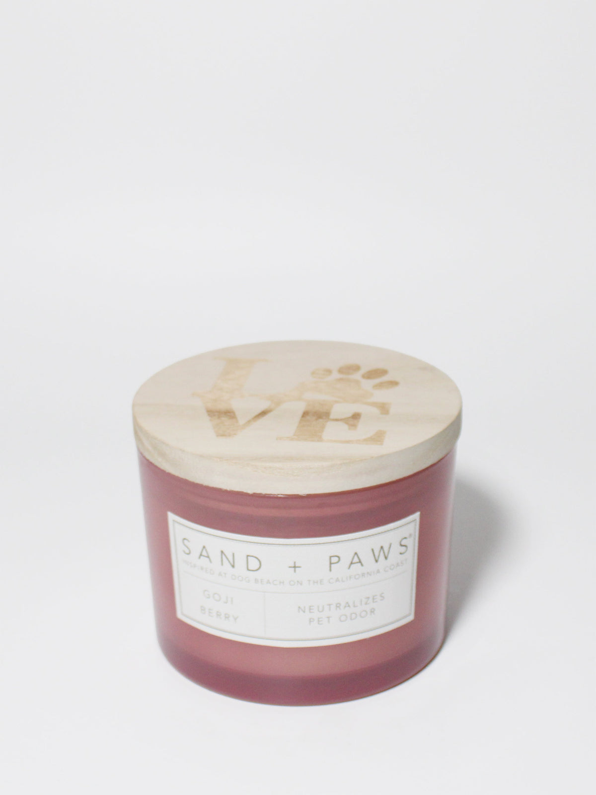 Sand + Paws Goji Berry 12 oz scented candle