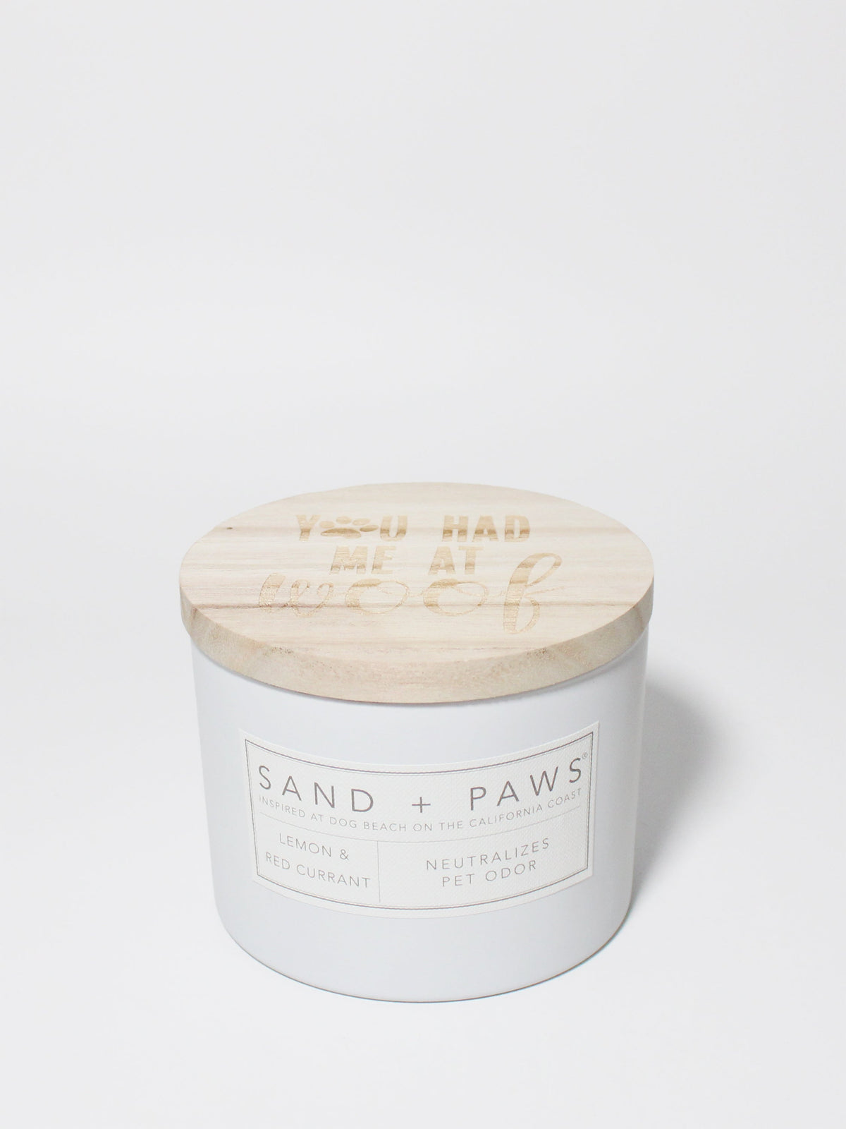Sand + Paws Lemon & Red Currant 12 oz scented candle